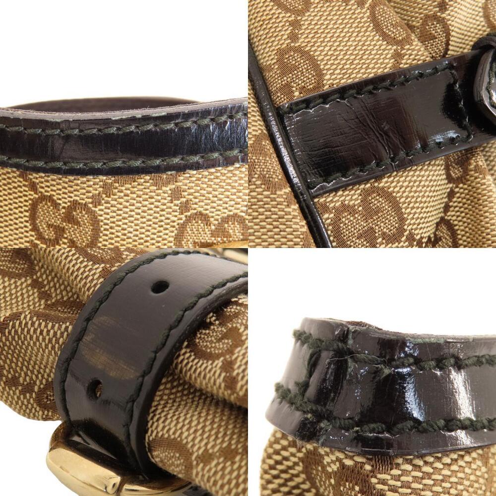 Gucci GG Pattern Full Moon Tote Bag monogram leather Black - Picture 7 of 11